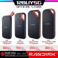 SanDisk Portable SSD E30 Extreme E61 Pro E81 E82 Read Speed 800MB/s 1050MB/s 2000MB/s 3800MB/s 1TB 2
