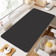 Black Leather Table Mat Cream ins Light Luxury High-End Dormitory Study Desk Protective Mat Waterpro