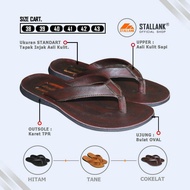 STALLANK || "Crazzy Hourse" Men's Genuine Leather Flip-flops