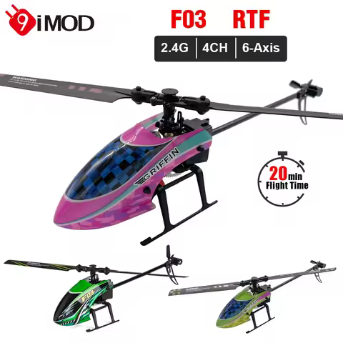 9IMOD F03 RC Helicopter 4CH 2.4Ghz 6-Axis Gyro RTF Gift Helicopter Toys for Kids Adults