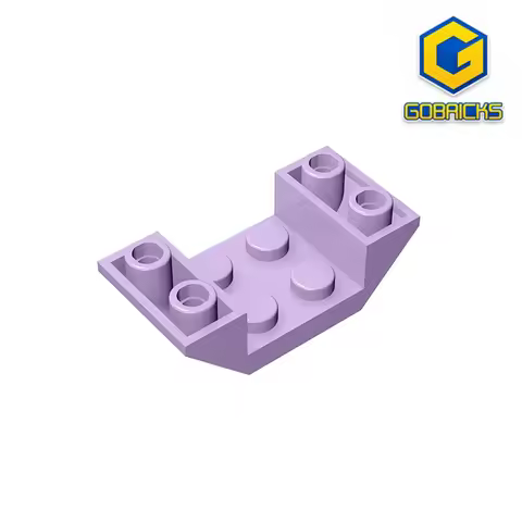 Gobricks GDS-683 ROOF TILE 2X4 INV. - 4x2 Reverse slope tiles compatible with lego 4871 children's t