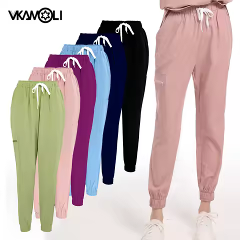 scrub pants women jogger and man Nurse Clinical Uniforms pants Anti wrinkle working Medical Workwear