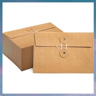 (UDOP) 40 Pcs Manilla Envelopes with String Tie Closure Project Pockets Document Organizer 4.53 X 6.