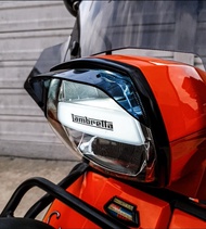 ฮิต!! แก็ป ไฟหน้า  Lambretta G350 V200 V125 ชิวไฟหน้า แลมเบรตต้า หมดปัญหาไฟหน้าแยงตา งานคุณภาพ Design สวย อบขึ้นรูปอย่างดี  : Pocenti Scooters