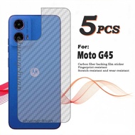 5PCS for Motorola Moto G45 Carbon Fiber Back Film Moto G06 Power Moto Edge 70 Fusion Moto Razr 60 Ba