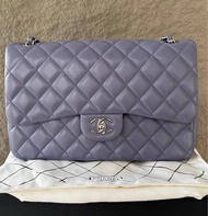 Chanel unused 香芋色 CF classic flap jumbo 配件塵袋盒子卡只