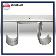 Ceiling Bamboo Pole Hanger Clothes Pole Hanger 6 Hooks 8 Hooks Aluminium/Bronze Colour