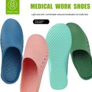 Nurse Operating Room Slippers Anti-slip Experimental Shoes Hole Shoes Clean Room Toe-covering Shoes