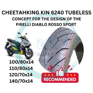 TIRE TUBELESS MOTORCYCLE SCOOTER TYRE TUBELESS CHEETAHKING KIN 6240 DIABLO ROSSO SPORT VARIO NVX