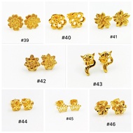 18K bangkok gold class A earring