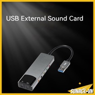 【2026】Aluminum USB External Sound Card with SPDIF Optical Fiber Support AC3  FOR DTS