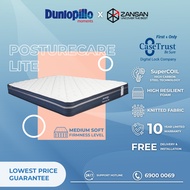 Dunlopillo Posturecare Lite Mattress / 10 Years Limited Warranty / Single / Super Single / Queen / King size with optional DIVIAN / STORAGE bed frame / FREE DELIVERY