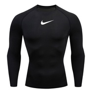 Compression Shirt Black Rashgarda MMA Long sleeves Bodybuilding T-Shirt Dry Fit Gym Fitness Crossfit Tshirt Sun Protection Second Skin