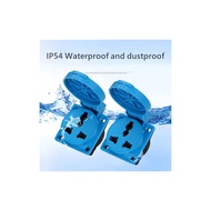 Waterproof Industrial Socket IP54 10 / 16A AC Power Socket Industrial Plug Electrical Socket with Wa