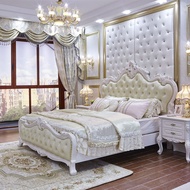 Leather Bed Genuine Leather Bed Double Bed2Rice2.2Big Bed Master Bedroom Bed Master Bedroom Modern S