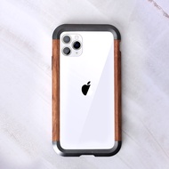 Luxury Retro Aluminum + Wood Shockproof Frame For Apple Iphone 12 Pro MAX 11 X XS MAX XR mini Metal Log Protection Phone Case