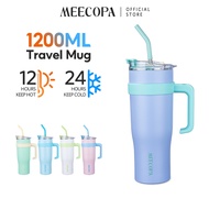 MEECOPA Thermal Tumbler Flask 1200ML/40oz Thermos Water Bottle Vacuum Insulated 12-24 Hours Coffee M