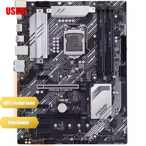 ASUS Z490-P LGA 1200 (For Intel® 10th Gen) ATX Motherboard (Dual M.2, DDR4 4600, 1 Gb Ethernet, USB 