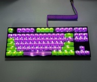 Transparent Key Cap OEM Height 131 Key PBT Material Transparent Black Key CAP 68/75/84/87/96/98/104