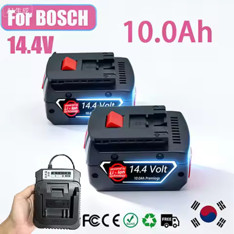 14.4V Li-ion Replacement Battery for Bosch Power Tools, Compatible with GBH GSR DDS180, Replaces BAT