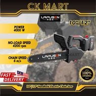 Lapusen 12" Cordless Chainsaw Rechargeable Chainsaw | Electric Purning Saw Mini Chainsaw Gergaji Kay
