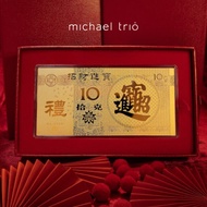 Michael Trio 10g 999 Fortune Pure Gold Bar