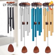 LIAOYING Aluminum Wind Chimes, Aluminum 6 Rods Metal Tubes Windchime,  Zen Atmosphere Large Pendant 