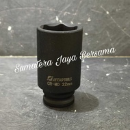 MATA Long impact Socket DR 1/2" 32mm Socket shock wrench 32 MM Long