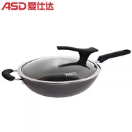 ASD/ASD CF30/32B3J Cast Iron Pan Wok Household Uncoated Non-Rust Frying Pan