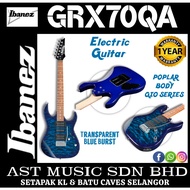 Ibanez GRX70QA Gio Series Electric Guitar-Transparent Blue Burst ( GRX-70QA / Grx70 )