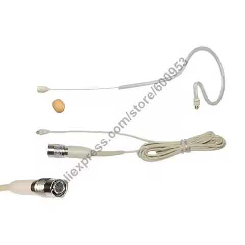 MICWL T32 Detachable ear Hook Head Headset headworn,technica Microphone Mic For Audio Technica Wirel