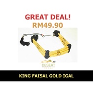 Gold King Faisal Draw String Mens Boy Igal serban | Egal Arab Bertali | Headband Lelaki dipakai bers
