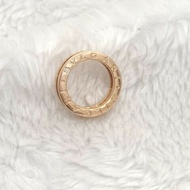 Bvlgari寶格麗 B.zero1系列單環玫瑰金彈簧戒指