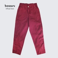 bossini Women Antibacterial Mid Waist Carrot Fit Pants - Solid - Plumberry - Size 26