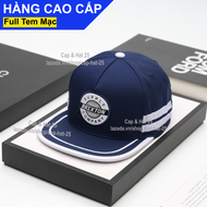 [A154]Mũ Lưỡi Trai Nón Snapback BRIXTON Logo Tròn Mỏ Bằng Thoáng Mát Vải Kaki Cotton Xanh Đen Phối T