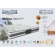 (Single)(KL-Seremban Free Shipping) Fibre Star Melina - 8" Coconut Fibre w Latex Top / tilam latex