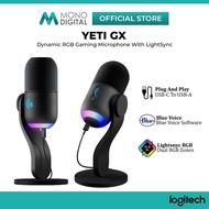 LOGITECH YETI GX DYNAMIC RGB GAMING MICROPHOHE WITH SMART AUDIO LOCK / DYNAMIC SUPERCARDIOID MIC CAP