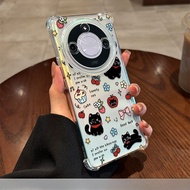 Ốp lưng điện thoại Guanglu cho Huawei Honor X70 X60i X50 X40 X30 GT hình mèo bánh kẹo chống rơi