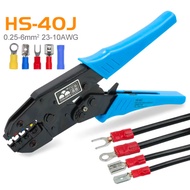 HS-40J HS-30J Press Pliers Insulated CrimpingSkun Male Female Pin Joint ForkRing 0.25 to 6mm
