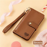 Xiaomi 14 Ultra 13T Phone Case Anti-Fall Full Cover Protection Crossbody Wallet Silicone Material fo