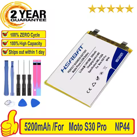 Top Brand 100% New 5200mAh NP44 Battery for MOTOROLA MOTO S30 Pro/XT2243-2/EDGE 30 Fusion/XT2243-1/E