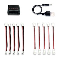 3.7v Battery Charger Upgraded Tiny Whoop 5 Pairs JST-PH 2.0 and 5 Pairs JST-PH1.25 with 5 Port Charg