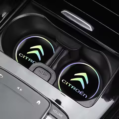 Car Coasters Silica Gel Water Cup Mats For Citroen C4 C3 C2 C1 DS3 Berlingo Xsara Grand Watercup Slo