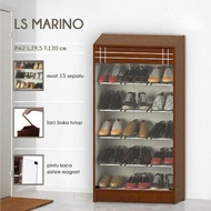RAK SEPATU Olympic Metal Shoe Cabinet