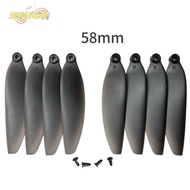 SERENMY Remote Control Drone Parts, Black Plastic Folding Propeller Blades, 58mm/66mm Universal Quad