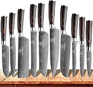 JENZESIR Kitchen Knife Sets, 3.5-8 Inch Set Boxed Knives 5Cr15MOV Stainless Steel Ultra Sharp Japane