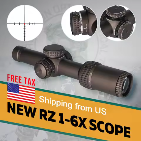 2025 New RZ HD Gen II-E 1-6x24 Riflescope LPVO w/Full Packing Box High-End Version 1200G resistance 