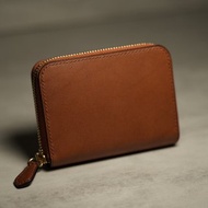 Herry Hsieh - 短夾 / 拉鍊式 / 白蘭地棕