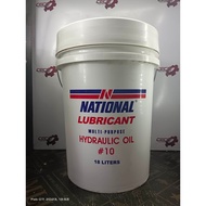 National Hydraulic Oil 10 Multi-Purpose 18 Liters 1 Pail