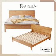 (NEST) DREAMAX EKHOLM Bed Frame (On-Site Installation) - Single Size/ Queen Size / Wood bed frame / Headboards